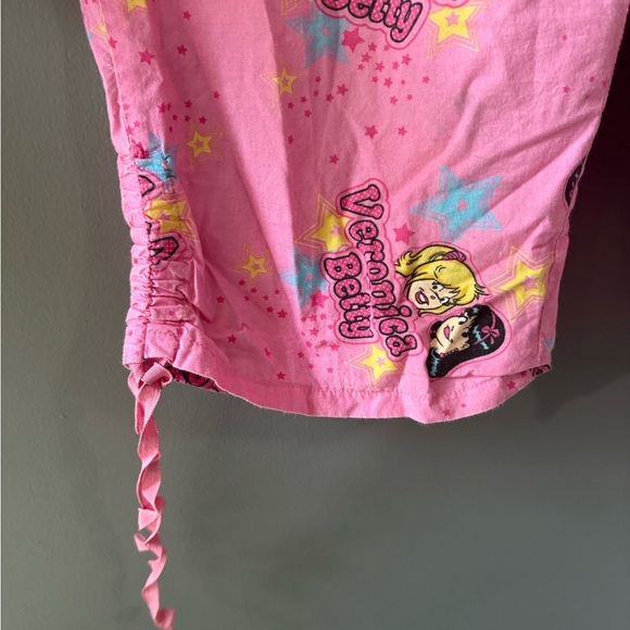 Vintage, Betty and Veronica, cropped pjamas pants , drawstring waist, M, Archie - Picture 2 of 6